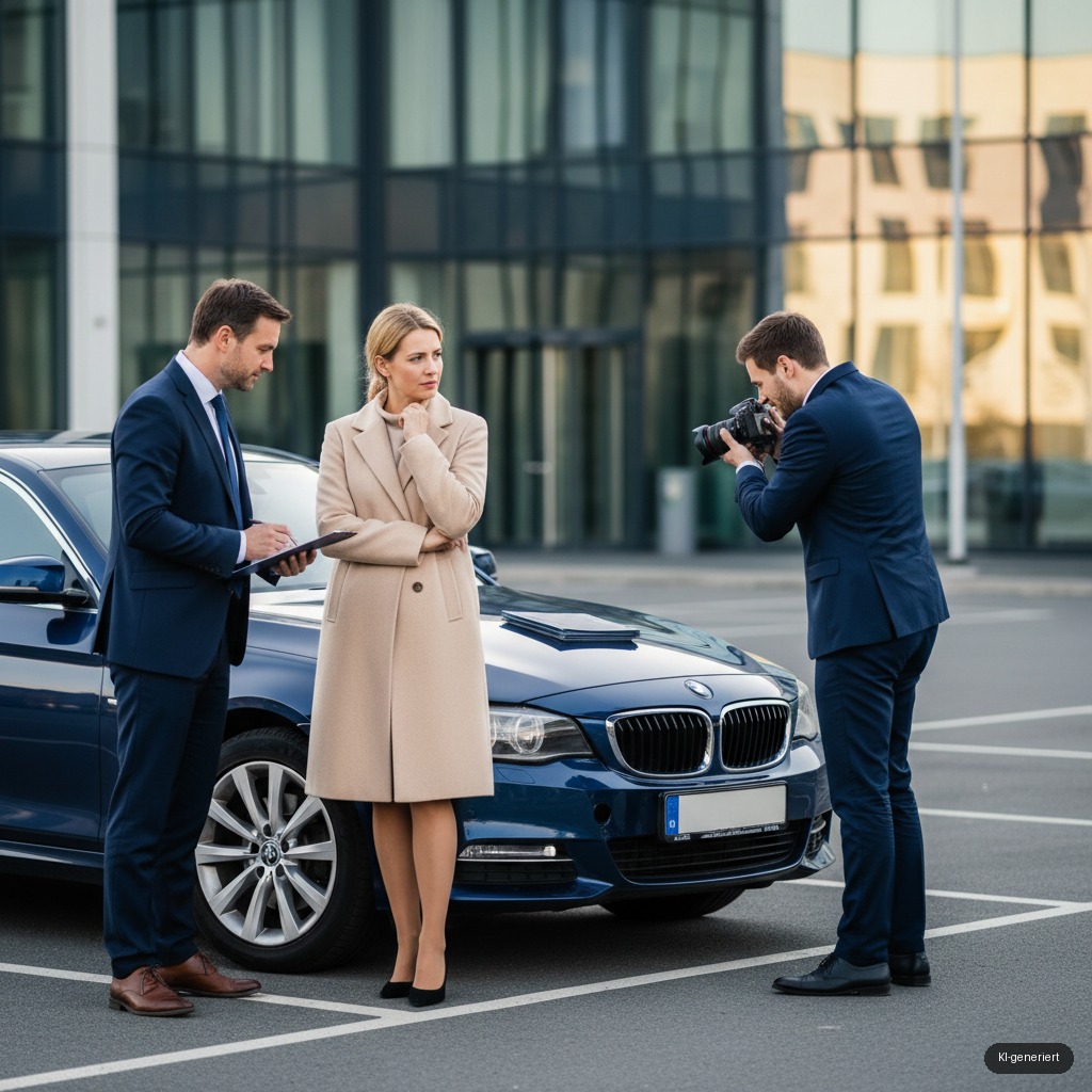 Kfz-Haftpflichtversicherung: Pflichtdeckung und Regulierung (KI-generiertes Symbolbild)